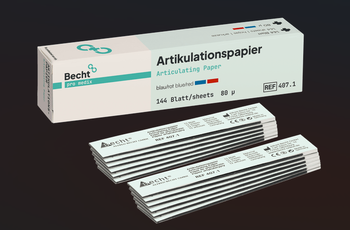 Papier Articulé Rectangulaire – Bleu/Rouge-BECHT