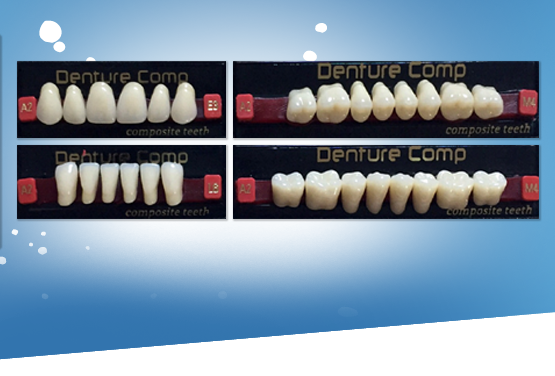 Denture dents en composite 3 couches FT-Bg-Dental